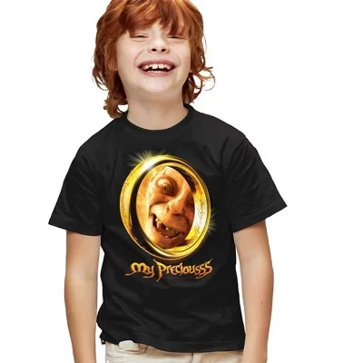 Мужская футболка Lor My Precious с коротким рукавом черного цвета