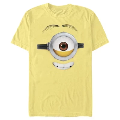 Мужская футболка с бананом и зубастой улыбкой от Minions Stuart Big Face