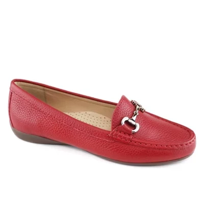 Женские кожаные лоферы Marc Joseph New York Carter Road, красные