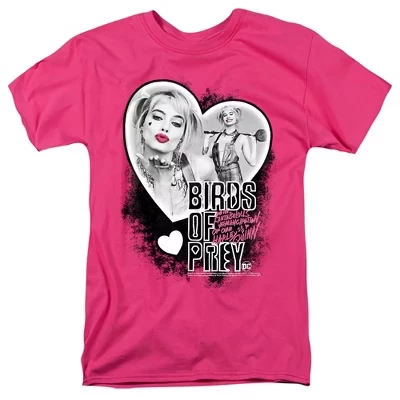 Футболка для взрослых Birds Of Prey Heart Harley розовая