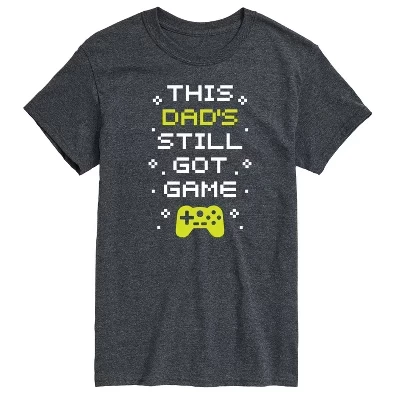 Мужская футболка Got Game Dad с коротким рукавом и графическим рисунком heather charcoal