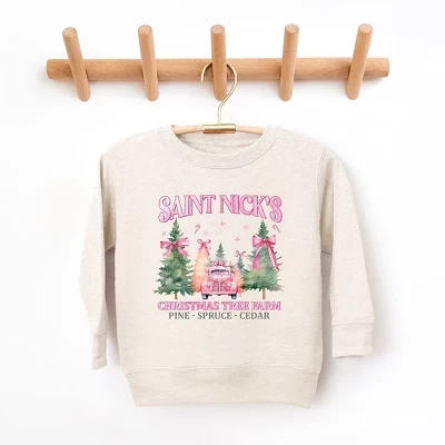 Молодежная ультрамягкая толстовка с рисунком Coquette St. Nick's Tree Farm из натуральной кожи