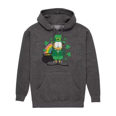 Мужское худи Garfield Rainbow Shamrocks, антрацитовый меланж