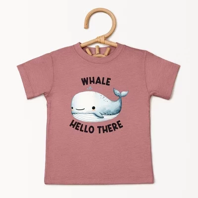 Детская футболка The Juniper Shop Whale Hello There, розовая