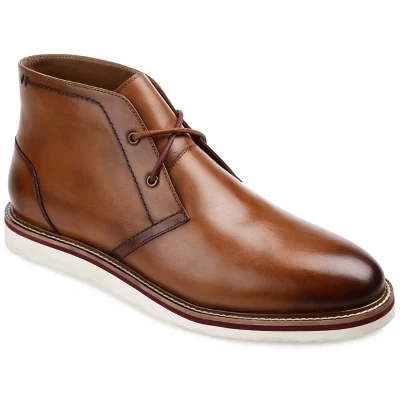 Ботинок Keegan Wide Width с простым носком Chukka Boot коньячный