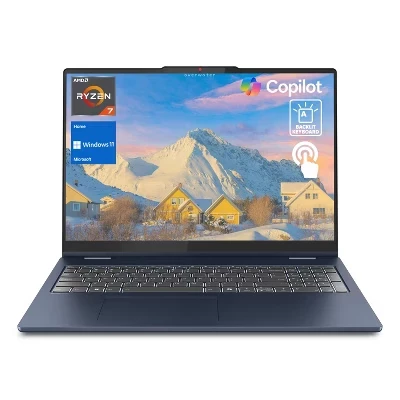 Ноутбук Lenovo IdeaPad Slim 5 16″, Ryzen 7, 64 ГБ/1 ТБ, синий