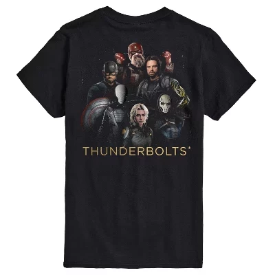 Мужская футболка с коротким рукавом и рисунком Thunderbolts, черная