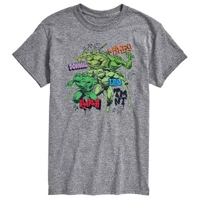 Мужская футболка TMNT Street с коротким рукавом и графическим рисунком athletic heather