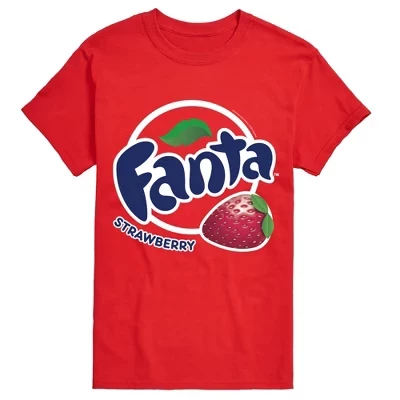 Мужская футболка Fanta Strawberry Logo, красная