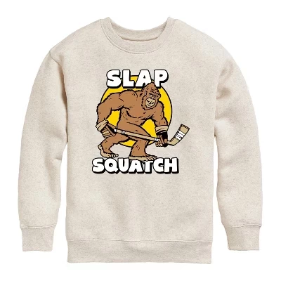 Флисовая толстовка Slap Squatch с хоккейным рисунком и длинным рукавом из натурального флиса