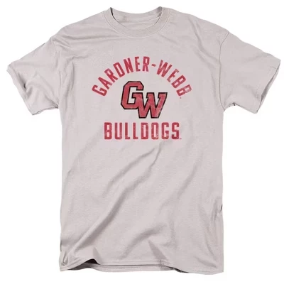 Мужская футболка NCAA Gardner Webb с логотипом, серебристая