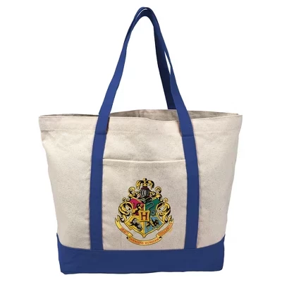 Холщовая сумка Harry Potter с гербом Хогвартса и карманом