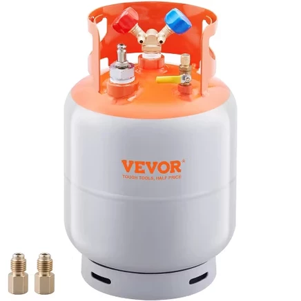 Емкость для хладагента Vevor 13,6 кг, оранжево-серая