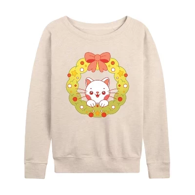 Женский лонгслив Instant Message Chibi Cat, березовый