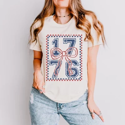 1776 Клетчатая футболка 