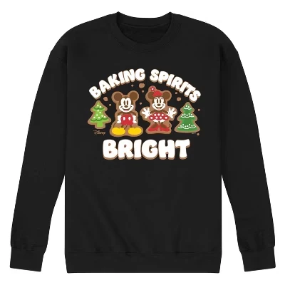 Мужской свитшот Disney «Микки и Минни», черный