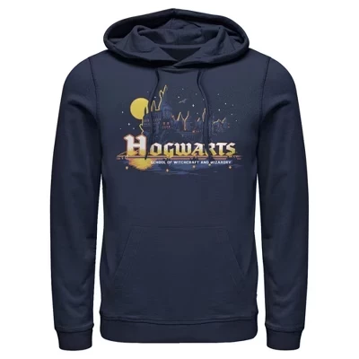 Мужская толстовка с капюшоном Hogwarts Illuminating Moon