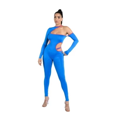 Женский комбинезон SlickBlue Color Binding, аква/фуксия