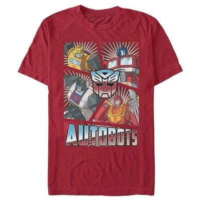 Мужская футболка Transformers Autobots, бордовая