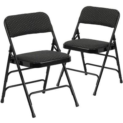 2 складных стула Flash Furniture HERCULES, черные
