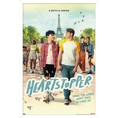 Netflix Heartstopper: Сезон 2 - Белый настенный плакат в рамке на одном листе