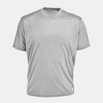 Спортивная футболка Elite Sport для больших и высоких мужчин Space Dye Interlock Performance Tee серого цвета