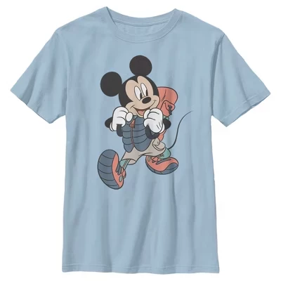 Футболка для мальчика с Микки Маусом от Disney Hiker светло-голубая