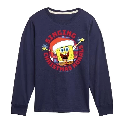 Лонгслив для мальчиков SpongeBob «Поющие кораллы», синий