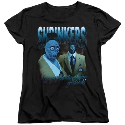 Женская футболка Shrinkers Homage черного цвета