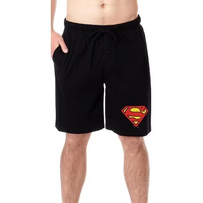 Мужские пижамные шорты Superman, черные