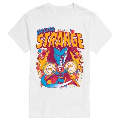 Мужская - - Dr. Strange Hands- Мужская футболка с коротким рукавом и рисунком Футболка с коротким рукавом и рисунком белая