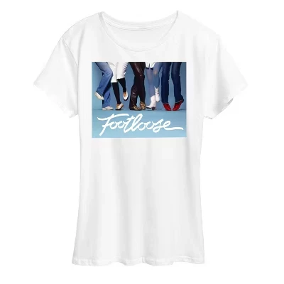 Женская футболка Footloose с принтом «Shoes Don't Matter», белая