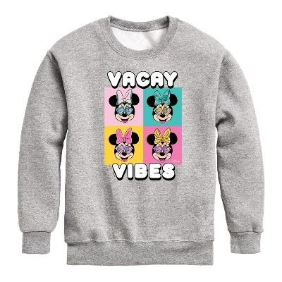 Свитшот для мальчиков Disney Vacay Vibes, серый меланж