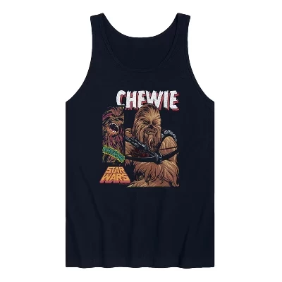 Мужская майка с рисунком Chewie Boxes, синяя
