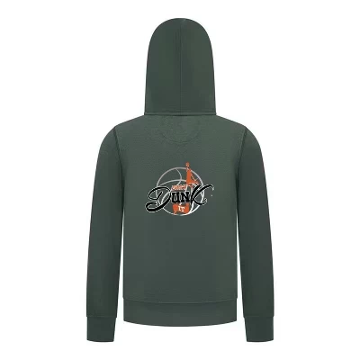 Толстовка с капюшоном на молнии Just Dunk It Basketball – зеленая толстовка с графическим принтом Slam Dunk