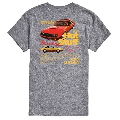 Мужская футболка с коротким рукавом Mustang Hot Stuff 1981 года выпуска с графическим рисунком athletic heather