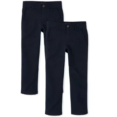 Для мальчиков брюки The Children's Place Uniform, 2 шт., синие