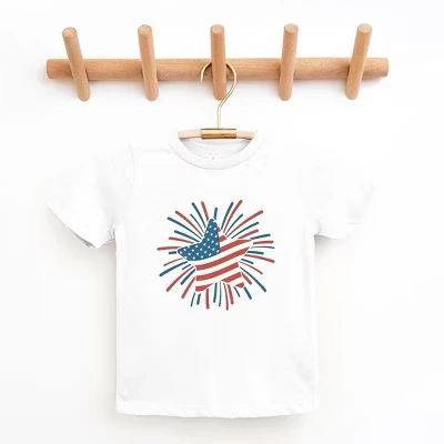 Детская футболка The Juniper Shop Star Flag Firework, белая