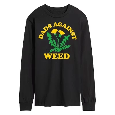 Мужская футболка Dads Against Weed с длинным рукавом и рисунком 