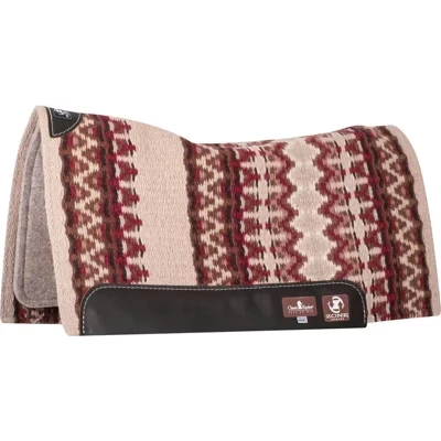 Подушка для верховой езды Western Horse Saddle Pad из войлока толщиной 3/4 дюйма латте /каштан