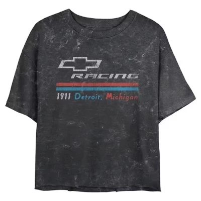Женская футболка с логотипом General Motors Racing для юниоров черного цвета