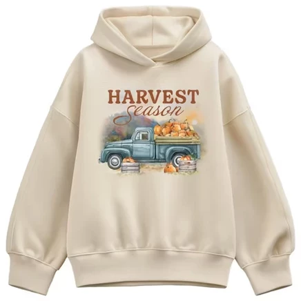 Женское худи Instant Message Pumpkin Truck, кремовое