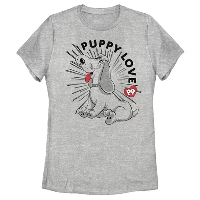 Женская футболка Puppy Love athletic heather