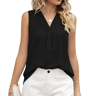 Женский шифоновый топ Yesfashion, черный