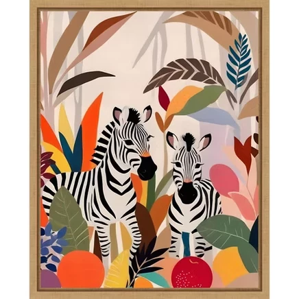 Картина на холсте Amanti Art, зебры, 20 × 16″