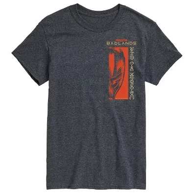 Мужская футболка Badlands Alien с коротким рукавом и графическим рисунком heather charcoal