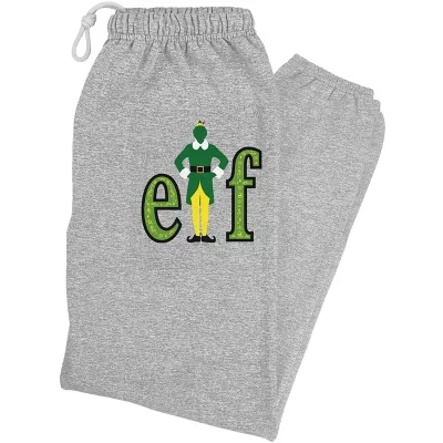 Мужские джоггеры Elf Movie Logo, серый меланж