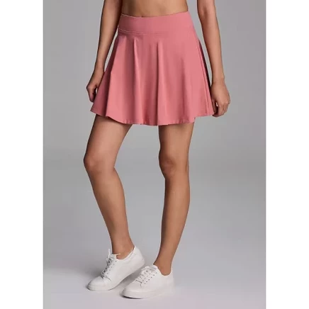 Женская спортивная юбка-конькобежка Active Soft Skort, кокетливая модная спортивная юбка-конькобежка со встроенными шортами кораллово-розового цвета