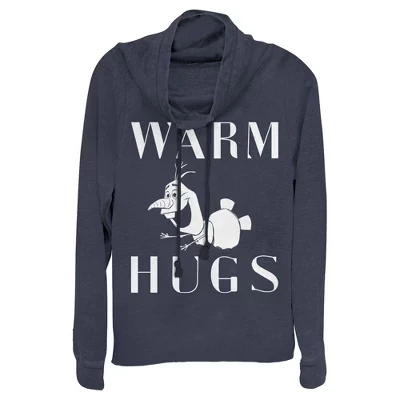 Женский свитшот Frozen 2 Olaf Warm Hugs, синий
