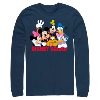 Мужской лонгслив Mickey & Friends Disney Squad, темно-синий
